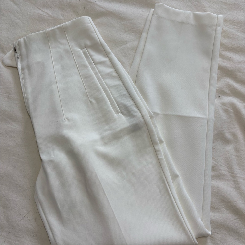 Zara White Trousers